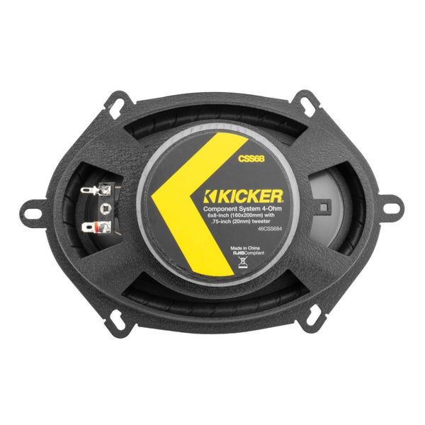 Kicker 46CSS684 6x8" 2 Way Component Speakers 75w RMS