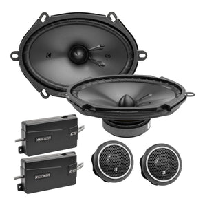 Kicker 46CSS684 6x8" 2 Way Component Speakers 75w RMS
