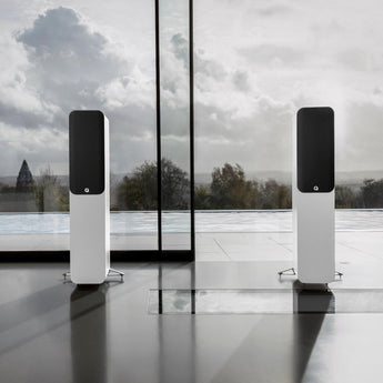 Q Acoustics 5040 Floorstanding HI-FI Home Cinema Loud Speakers Satin White-5