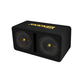 Kicker 50DCWC102 Dual 10 Inch CompC Ported Loaded Subwoofer Enclosure 300w 2ohm - CEN