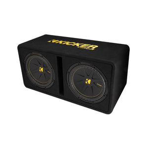 Kicker 50DCWC122 Dual 12 Inch CompC Ported Loaded Subwoofer Enclosure 600w 2ohm - CEN