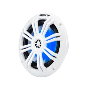 Kicker 51KM604WL KM Marine 6.5" Coaxial Speakers 50w RMS
