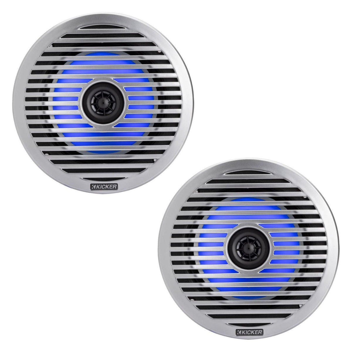 Kicker 51KM614FL KM Marine 6.5" Coaxial Speakers 65w RMS