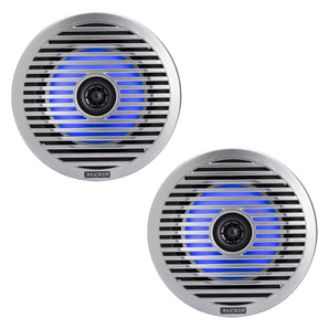 Kicker 51KM614FL KM Marine 6.5" Coaxial Speakers 65w RMS