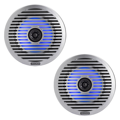 Kicker 51KM614FL KM Marine 6.5" Coaxial Speakers 65w RMS