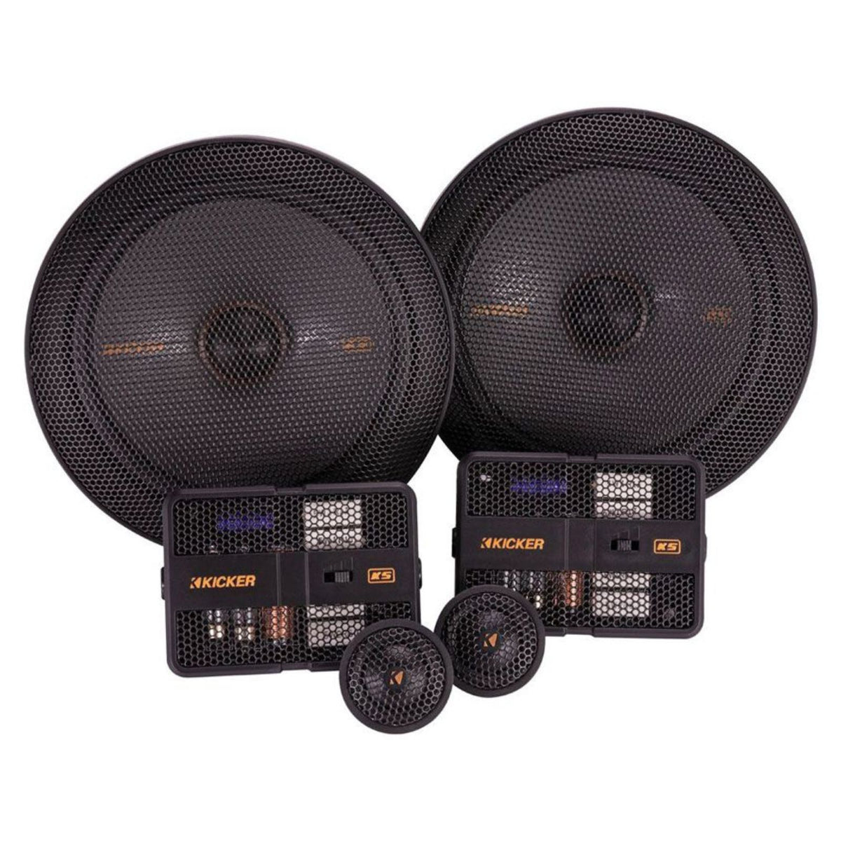 Kicker 51KSS6704 6.75" 2 Way Component Speakers 125w RMS