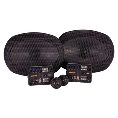 Kicker 51KSS6904 6x9" 2 Way Component Speakers 150w RMS