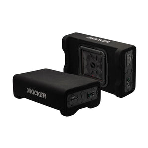 Kicker 53PL7TDF10 10 Inch Sub Powered Down Firing Subwoofer Enclosure 500w RMS