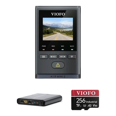 Viofo A119 Mini 2 Dash Cam BP100 Battery Pack 256GB Bundle