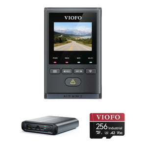 Viofo A119 Mini 2 dash cam bundle: BP60 Battery Pack 256GB
