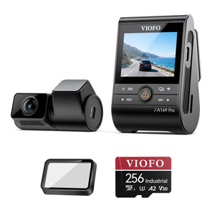 Viofo A149 Pro Duo dash cam bundle: CPL-600 256GB