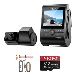 Viofo A149 Pro Duo Dash Cam HK6-A Hardwire Kit 512GB Bundle