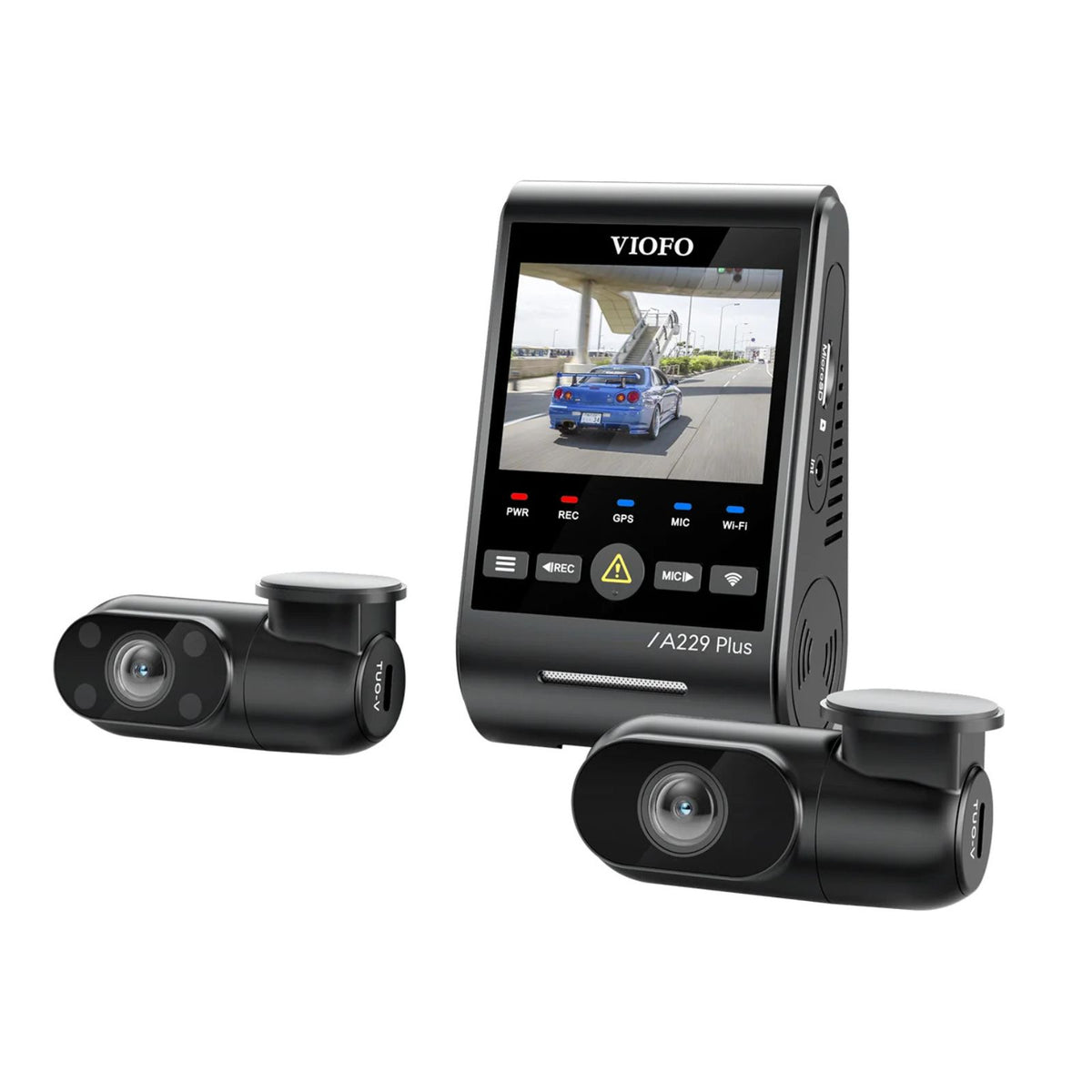 Viofo A229 Plus 3CH Dash Cam 3 Channel 2K Front Rear Cabin