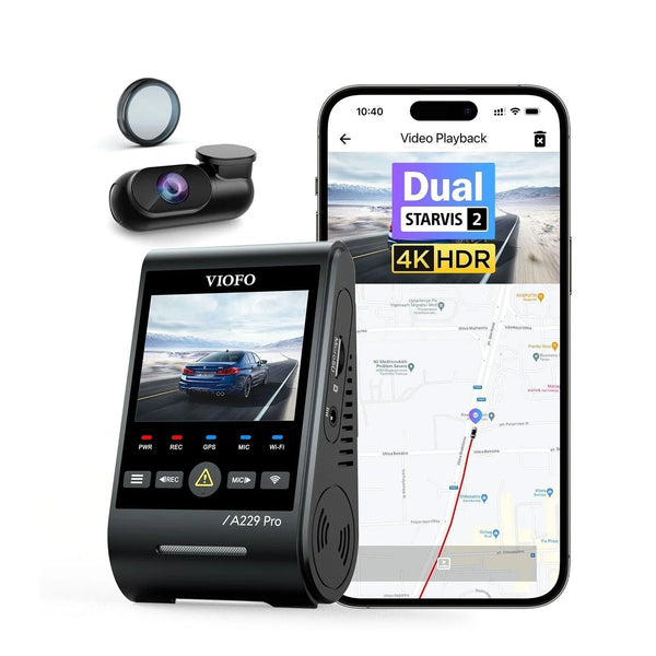 Viofo A229 Pro 2CH Dash Cam 2 Channel 4K Front 2K Rear