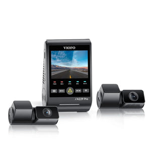 Viofo A229 Pro Tele 3CH Dash Cam 3 Channel 4x Zoom 4K