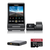 Viofo A229 Pro 2CH dash cam bundle with BP100 battery pack and 512GB card