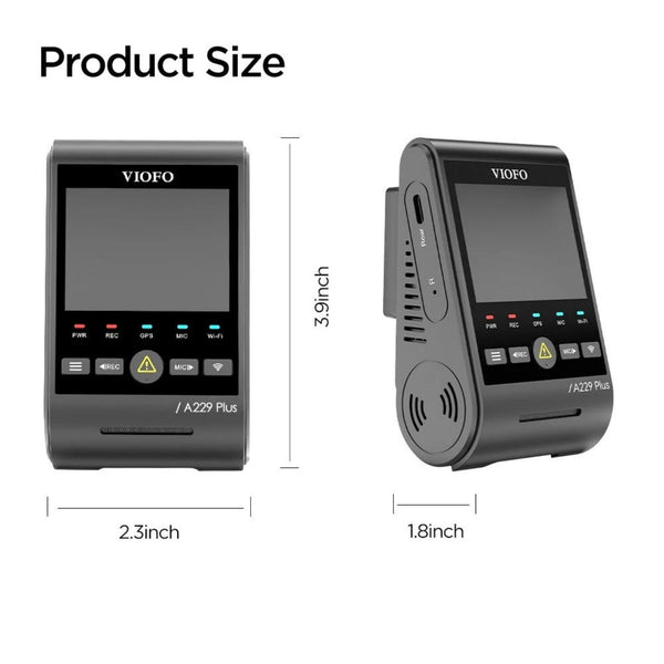 Viofo A229 Plus 1CH Dash Cam Front 1 Channel 2K Quad HD