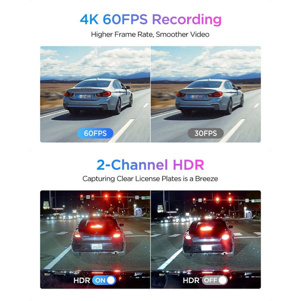 Viofo A329S 2CH Dash Cam 2 Channel 4K Front 2K Rear
