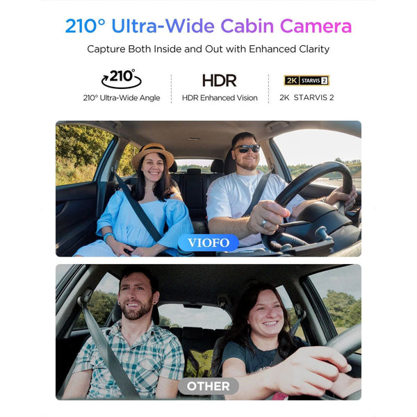 Viofo A329S 3CH Dash Cam 3 Channel 4K Front 2K Rear Cabin
