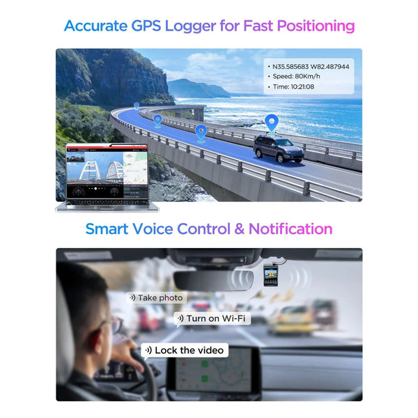 Viofo A329S 3CH Dash Cam 3 Channel 4K Front 2K Rear Cabin