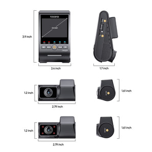 Viofo A329S 3CH Dash Cam 4K Front 2K Rear 2K Cabin Starvis 2 GPS WIFI HDR Camera