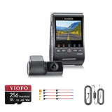 Viofo A329S 2CH dash cam bundle with HK6 hardwire kit, 8pcs fuse taps and 256GB card