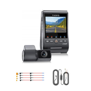 Viofo A329S 2CH dash cam bundle with HK6 hardwire kit and 8pcs fuse taps