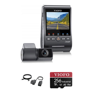 Viofo A329S 2CH Dash Cam OP100 OBD Power Cable 256GB Bundle