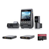 Viofo A329S 3CH Dash Cam BP100 Battery Pack EP100 Expansion Battery 512GB Bundle