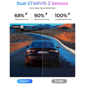 Viofo A329T 2CH Dash Cam 2 Channel 2K Telephoto 4K Front