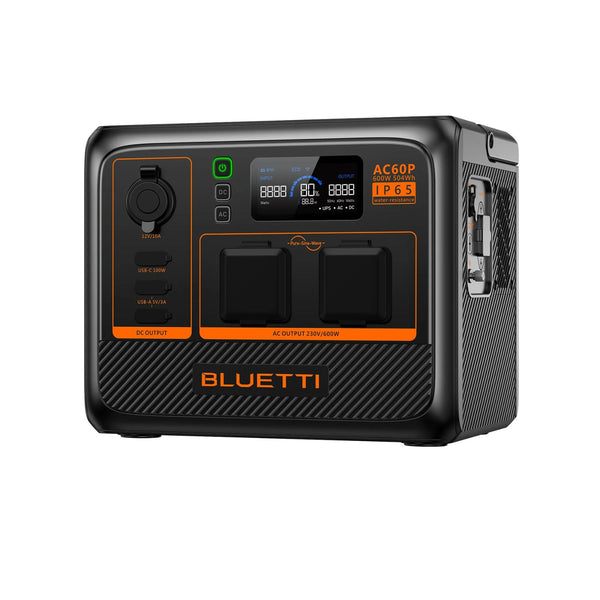 Bluetti AC60P 504Wh IP65 Portable Battery Power Station