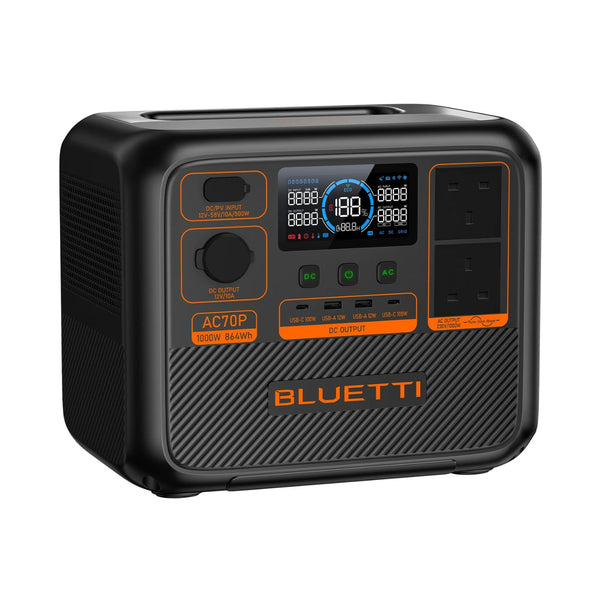 Bluetti AC70P 864Wh Portable Battery Power Station