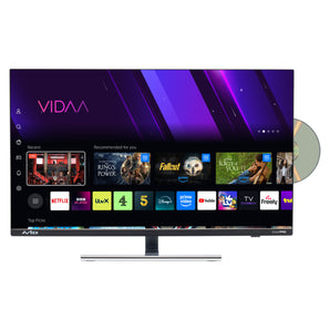 Avtex SmartPRO 23.8" HD TV Built In DVD 12v Freely Television Apps Wi-Fi Airplay