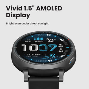 Amazfit Active Max Smart Watch Black AMOLED Fitness Tracker