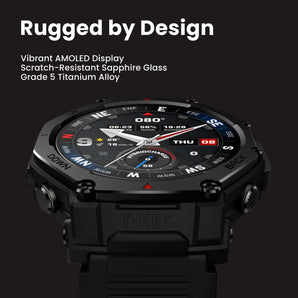 Amazfit T-Rex 3 Pro Smart Watch Tactical Black 44mm
