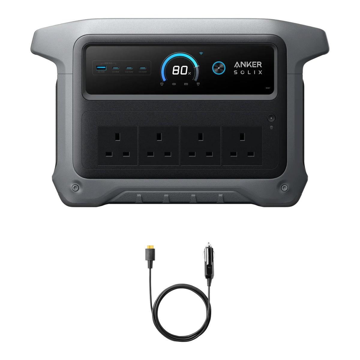Anker SOLIX C1000 Gen 2 + Car Charging Cable Bundle