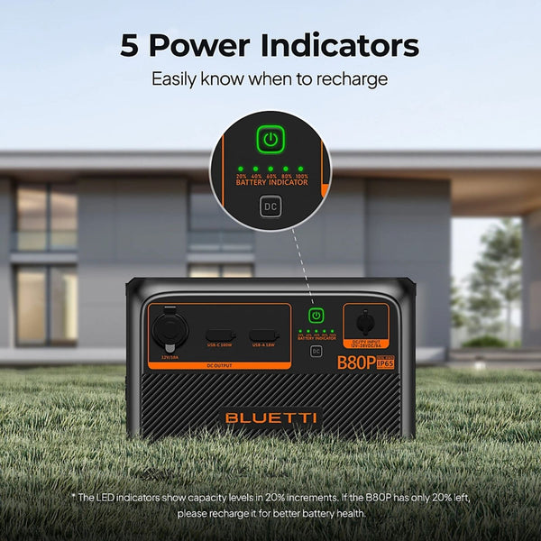 Bluetti B80P 806Wh Expansion Battery for AC180P & AC60P