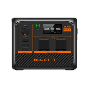 Bluetti AC60P 504Wh 600w Portable Battery Power Station LiFePO4 6 Year Warranty
