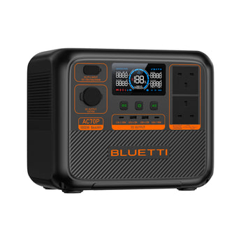 Bluetti AC70P 864Wh 1000w Portable Battery Power Station LiFePO4 5 Year Warranty - CEN