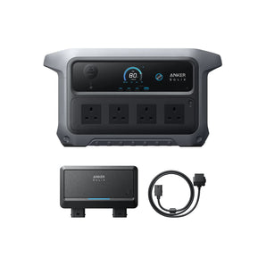 Anker SOLIX C2000 Gen 2 + Alternator Charger + Bidirectional Cable Bundle