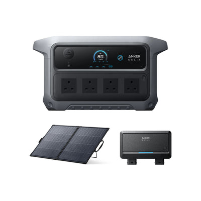 Anker SOLIX C2000 Gen 2 Power Station + PS200 Solar Panel + Alternator Charger