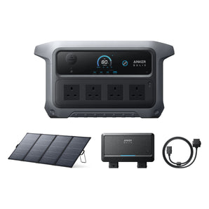 Anker SOLIX C2000 Gen 2 + PS400 + Alternator Charger + Bidirectional Cable Bundle