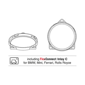 Helix Compose FlexMount 100 CFMK100 BMW.1 4 Inch Midrange Adaptor for BMW, Mini - CEN