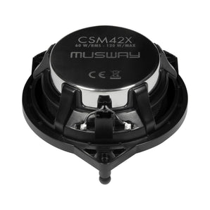 Musway CSM42X 4 Inch 2 Way Coaxial Speakers for Mercedes C GLC E Class 60w RMS