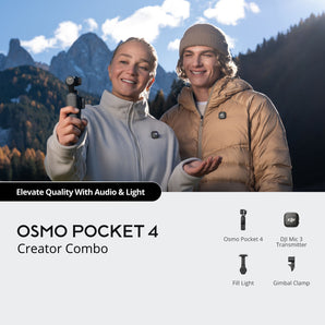 DJI Osmo Pocket 4 Creator Combo 4K 240fps Handheld Gimbal Camera