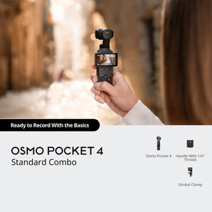 DJI Osmo Pocket 4 Standard Combo 4K 240fps Handheld Gimbal Camera