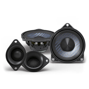 Alpine DP2-40C-B 2 Way Plug & Play 4" 10cm Component Speaker Set for BMW 50w RMS