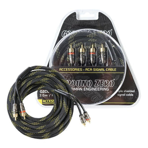 Ground Zero GZCC 2.0X-TP 2m Triple Shielded RCA Cable