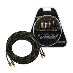 Ground Zero GZCC 1.0X-TP 1m Triple Shielded RCA Cable