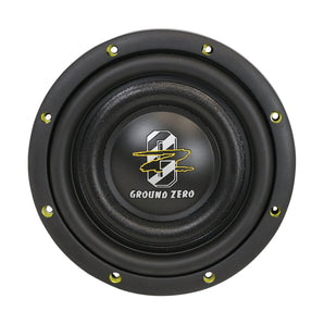 Ground Zero GZHW 8SPL-D2 FLAT 8″ Shallow Subwoofer 500w RMS